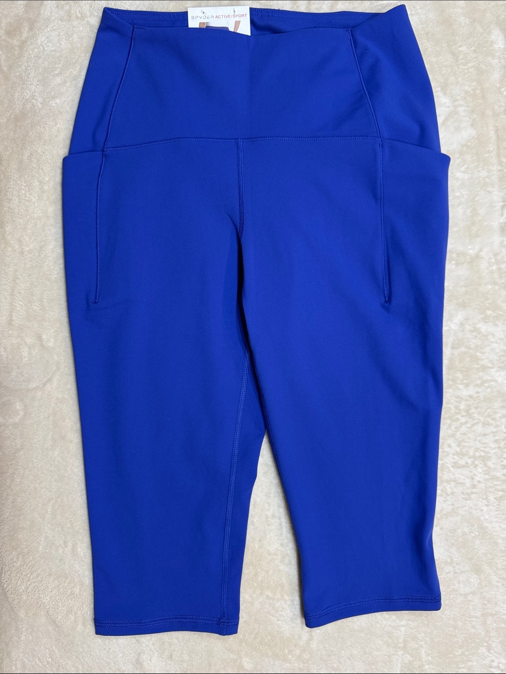Spyder Royal Blue Capri Leggings with Side Pockets